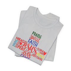 ✝️Colored Cross Faith-Inspired Unisex Bella + Canvas Short Sleeve Tee✝️