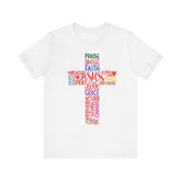 ✝️Colored Cross Faith-Inspired Unisex Bella + Canvas Short Sleeve Tee✝️