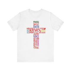 ✝️Colored Cross Faith-Inspired Unisex Bella + Canvas Short Sleeve Tee✝️